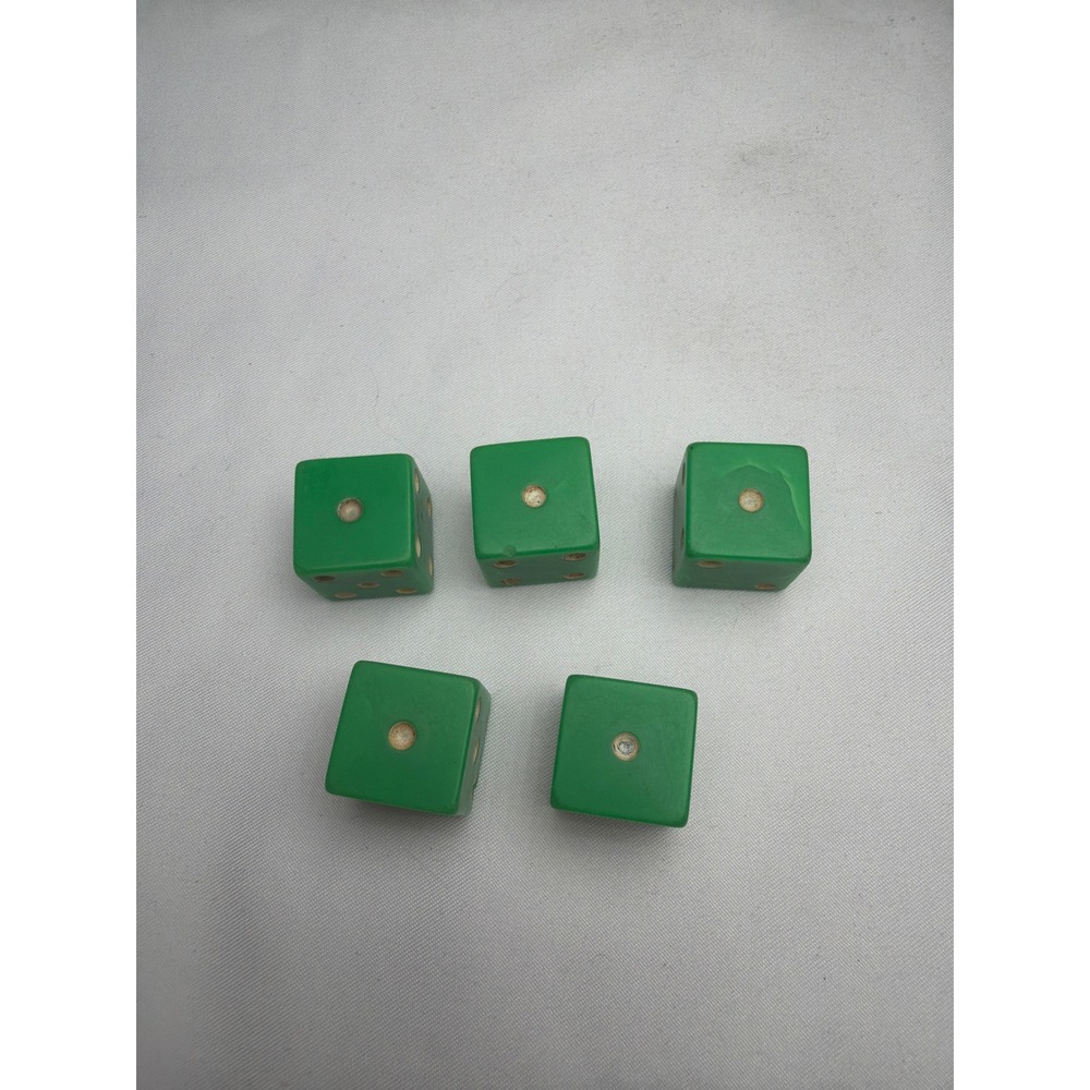 Vintage Bakelite Style Marbled Translucent Dice Set Unisex OS Green Good